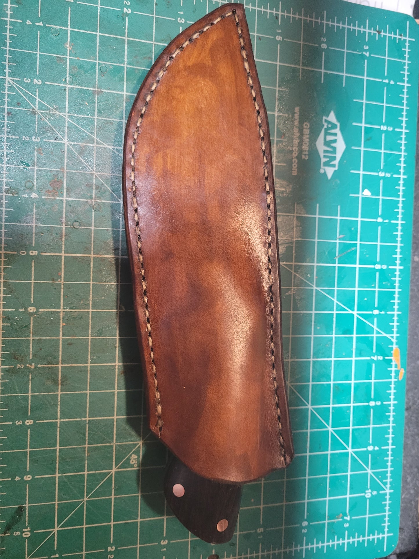 200 layer copper Cu-mia hunting knife