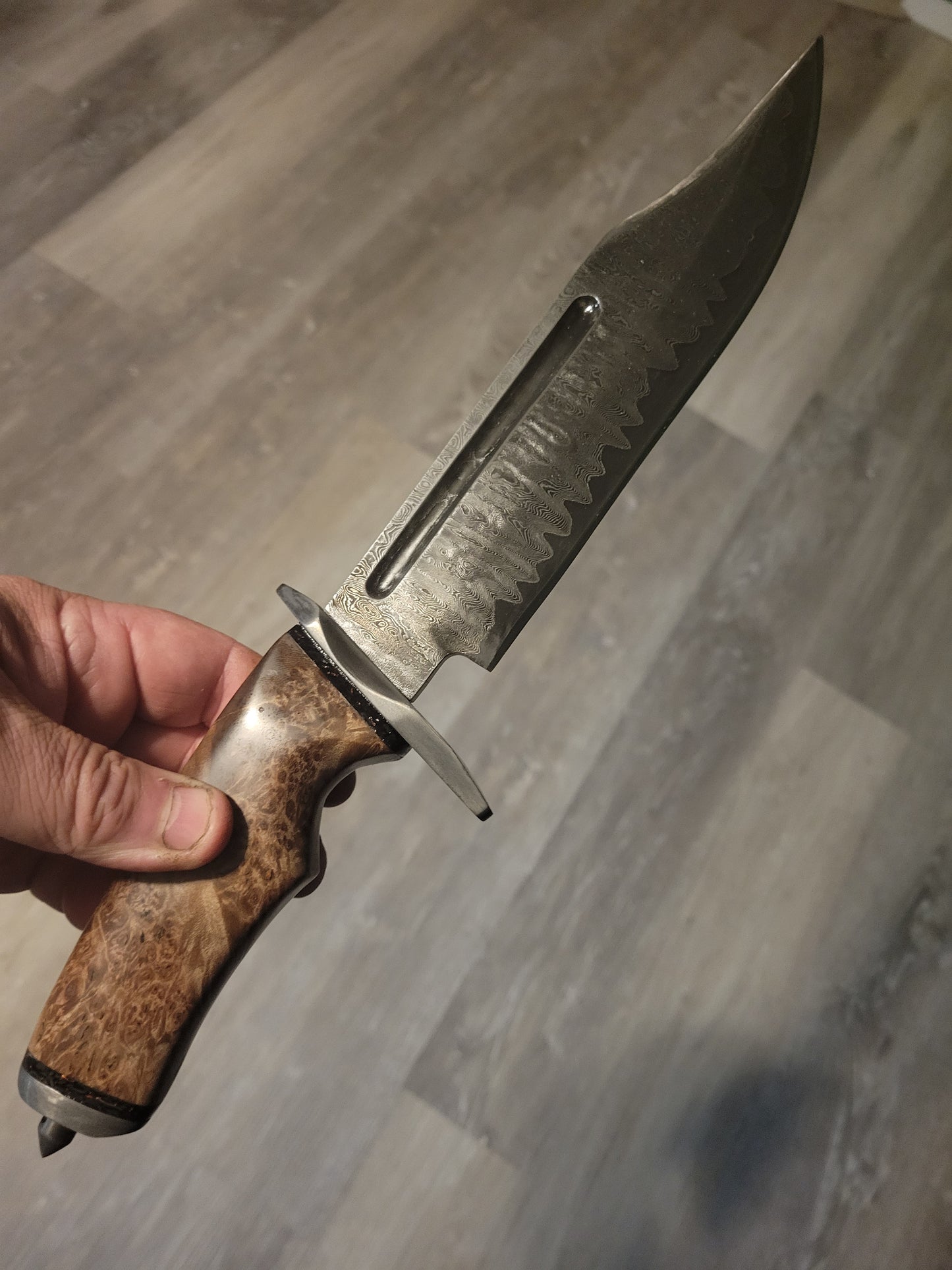 200 layer damascus bear hunter