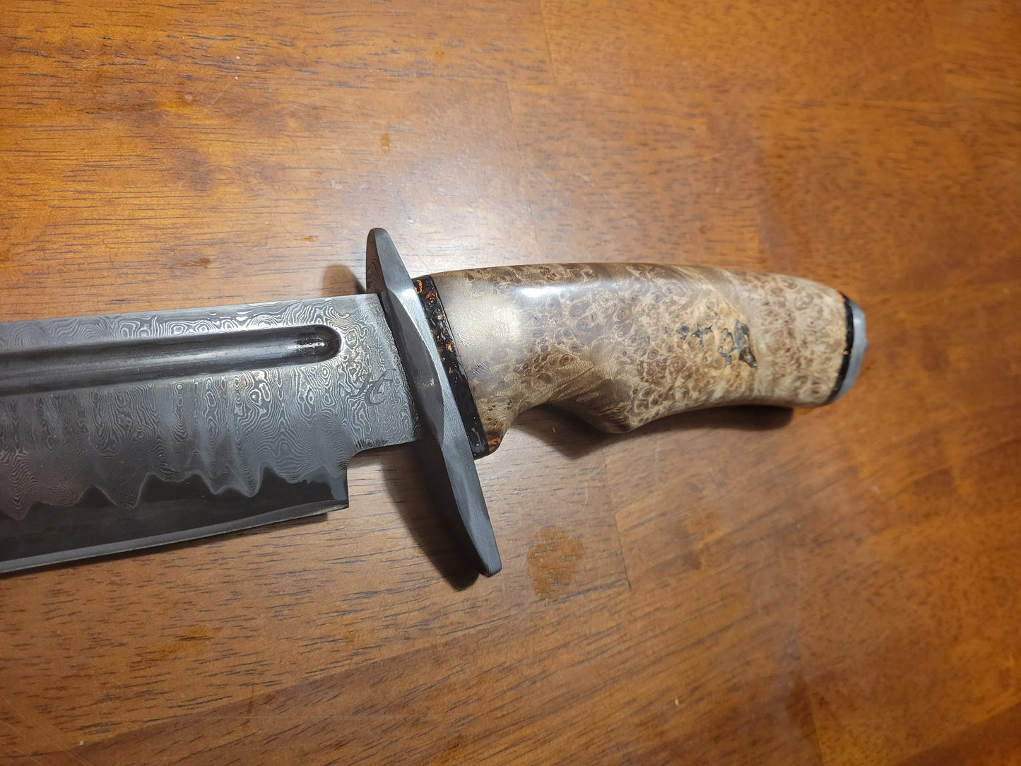 200 layer damascus bear hunter