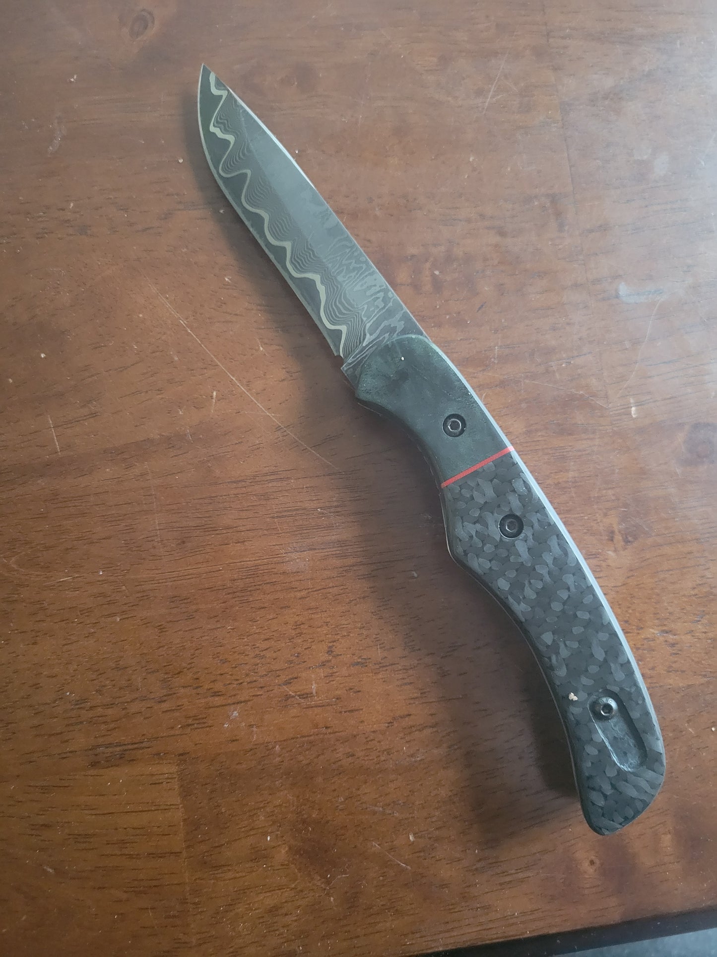 100 layer nickel damascus liner lock