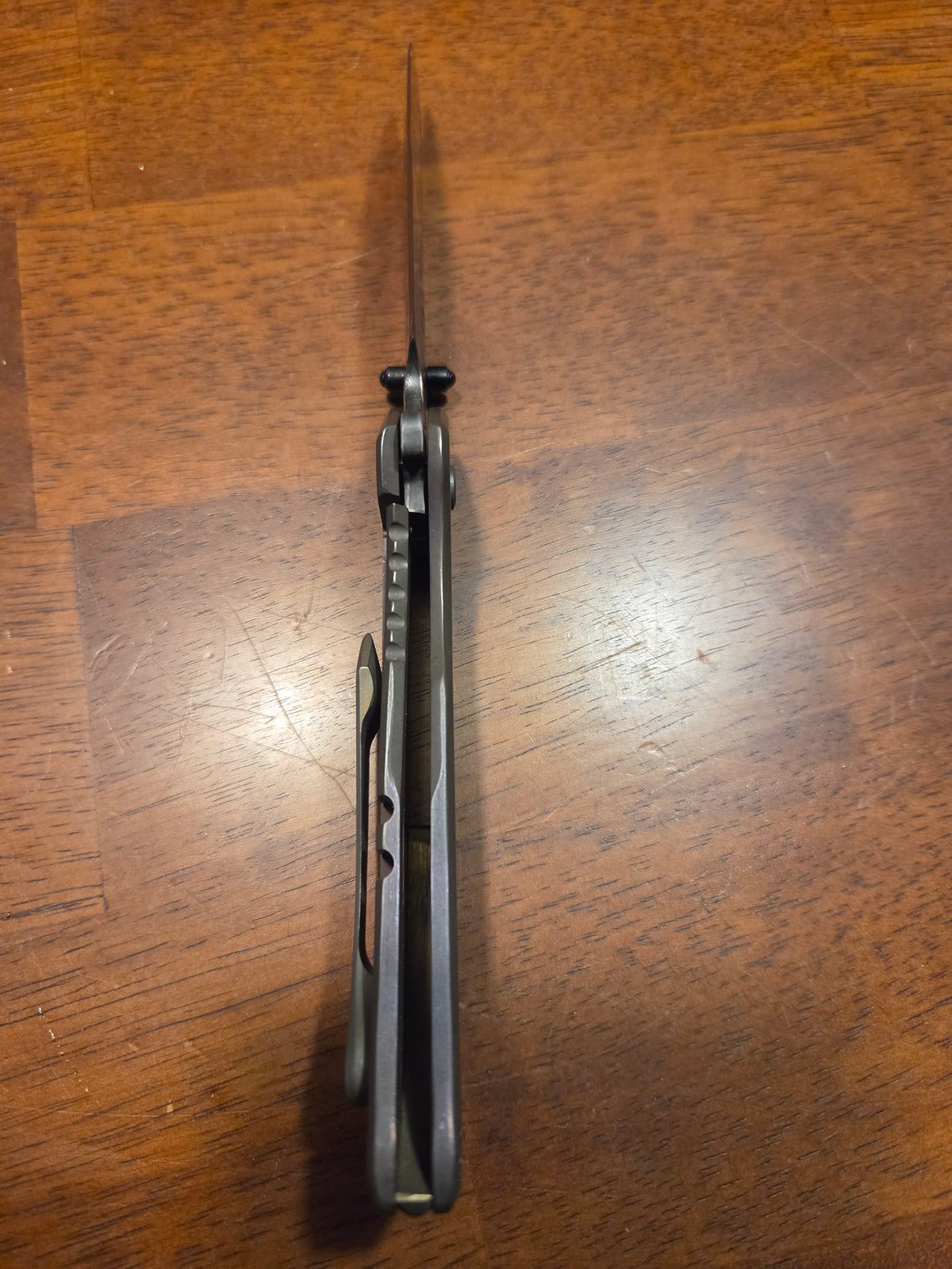 Titanium frame lock