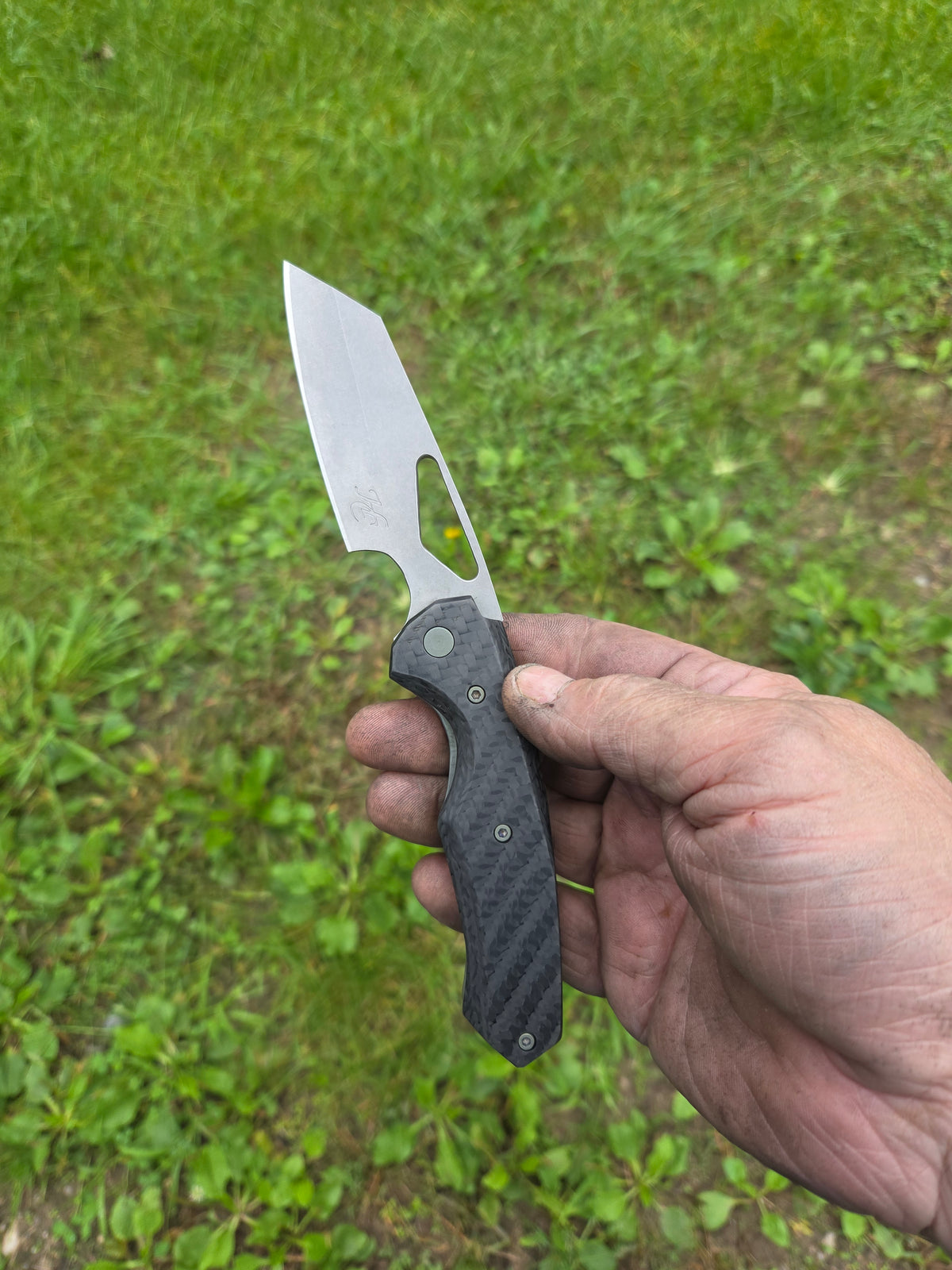 Carbon fiber Titanium linner lock