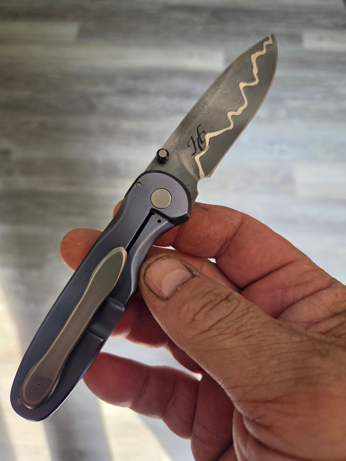 3" purple frame lock