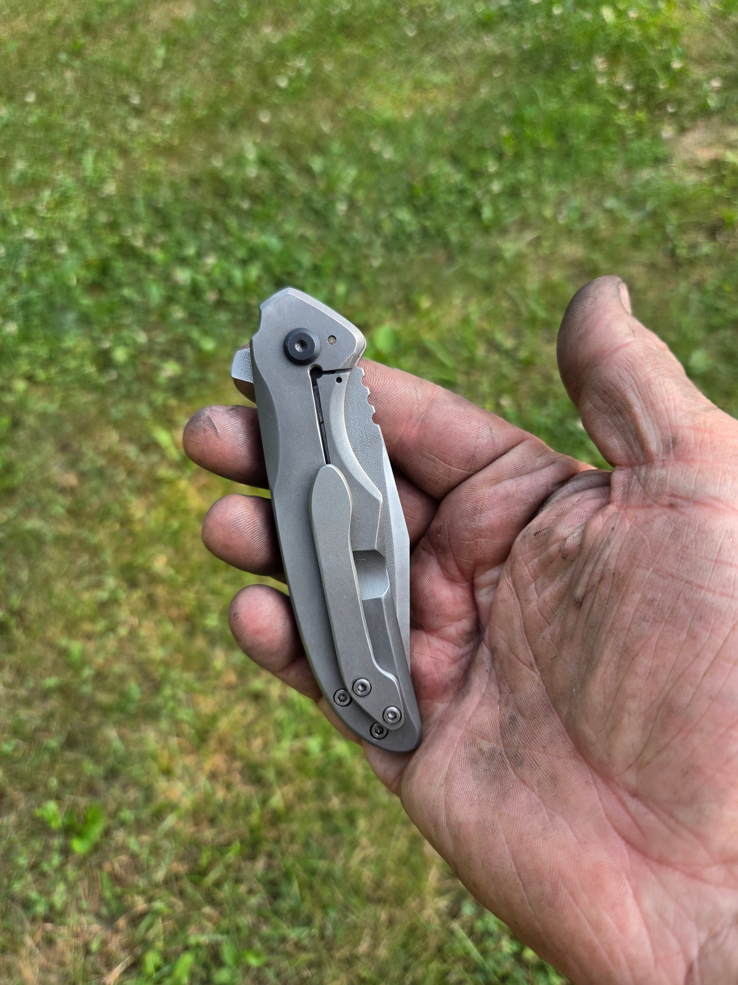 3" titanium frame lock