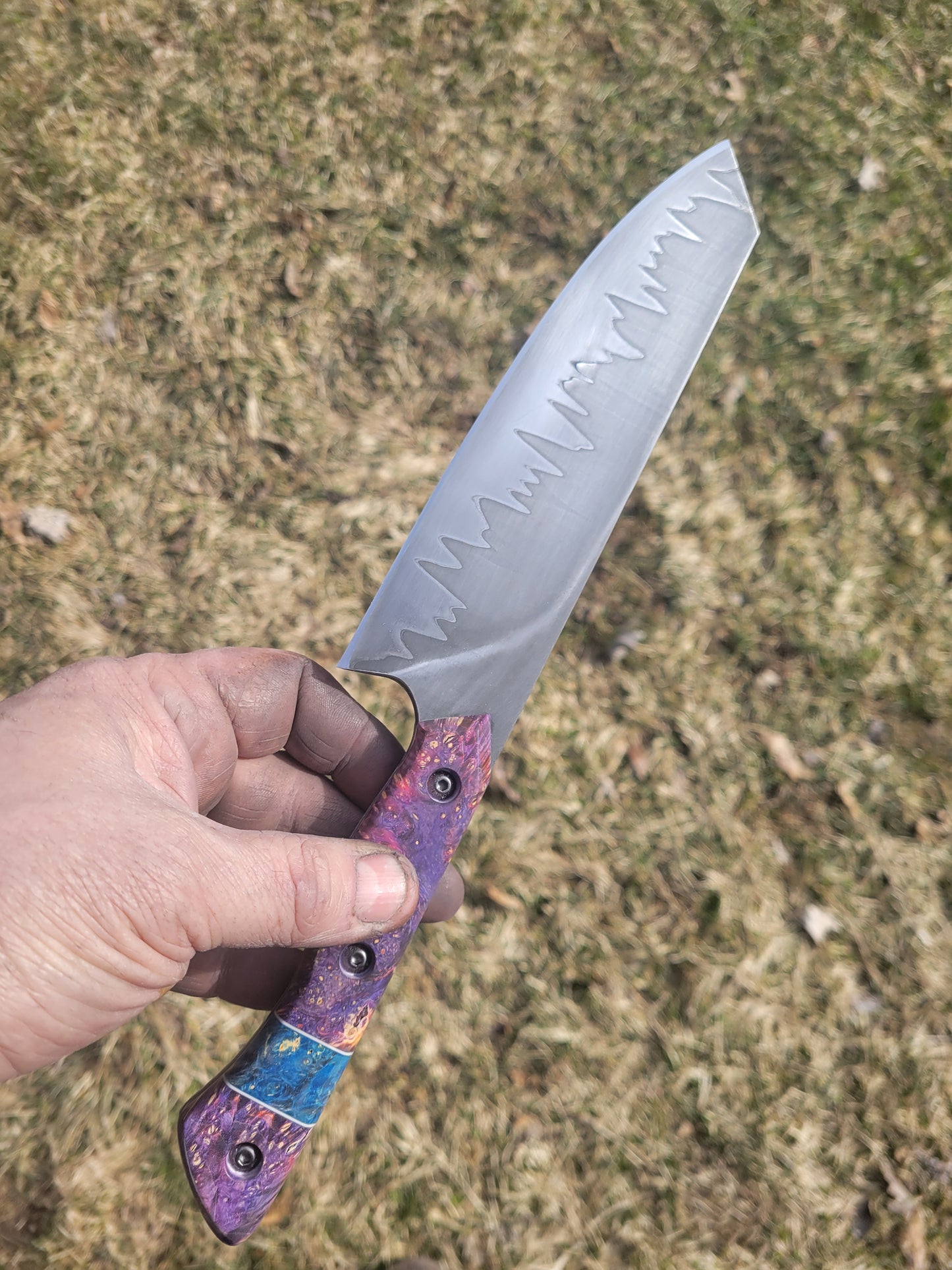 8" stainless san-mai chef's knife