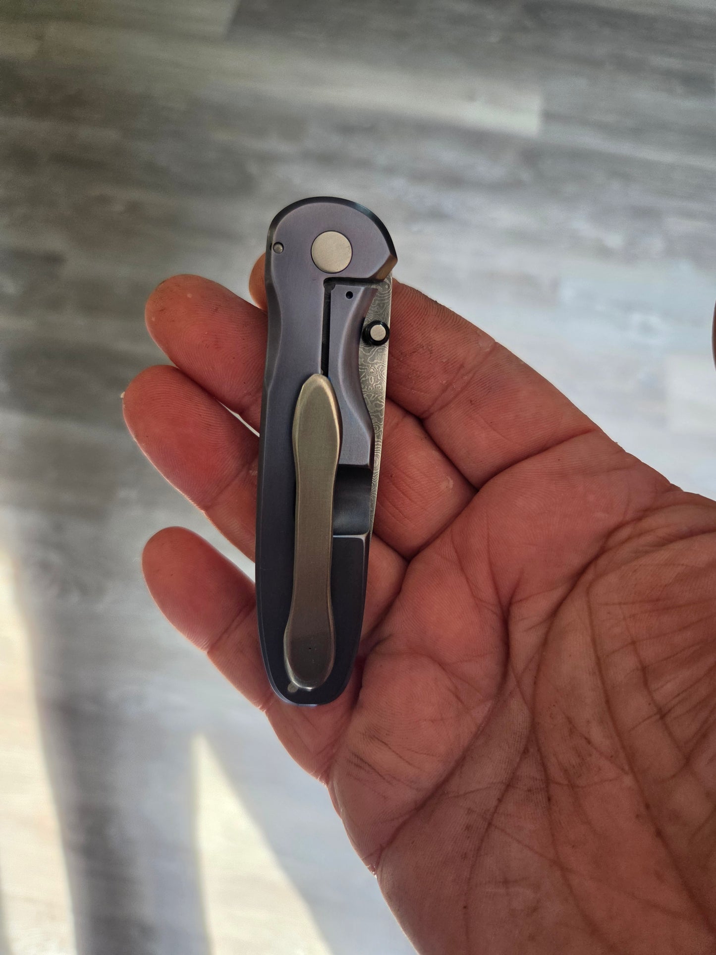 3" purple frame lock