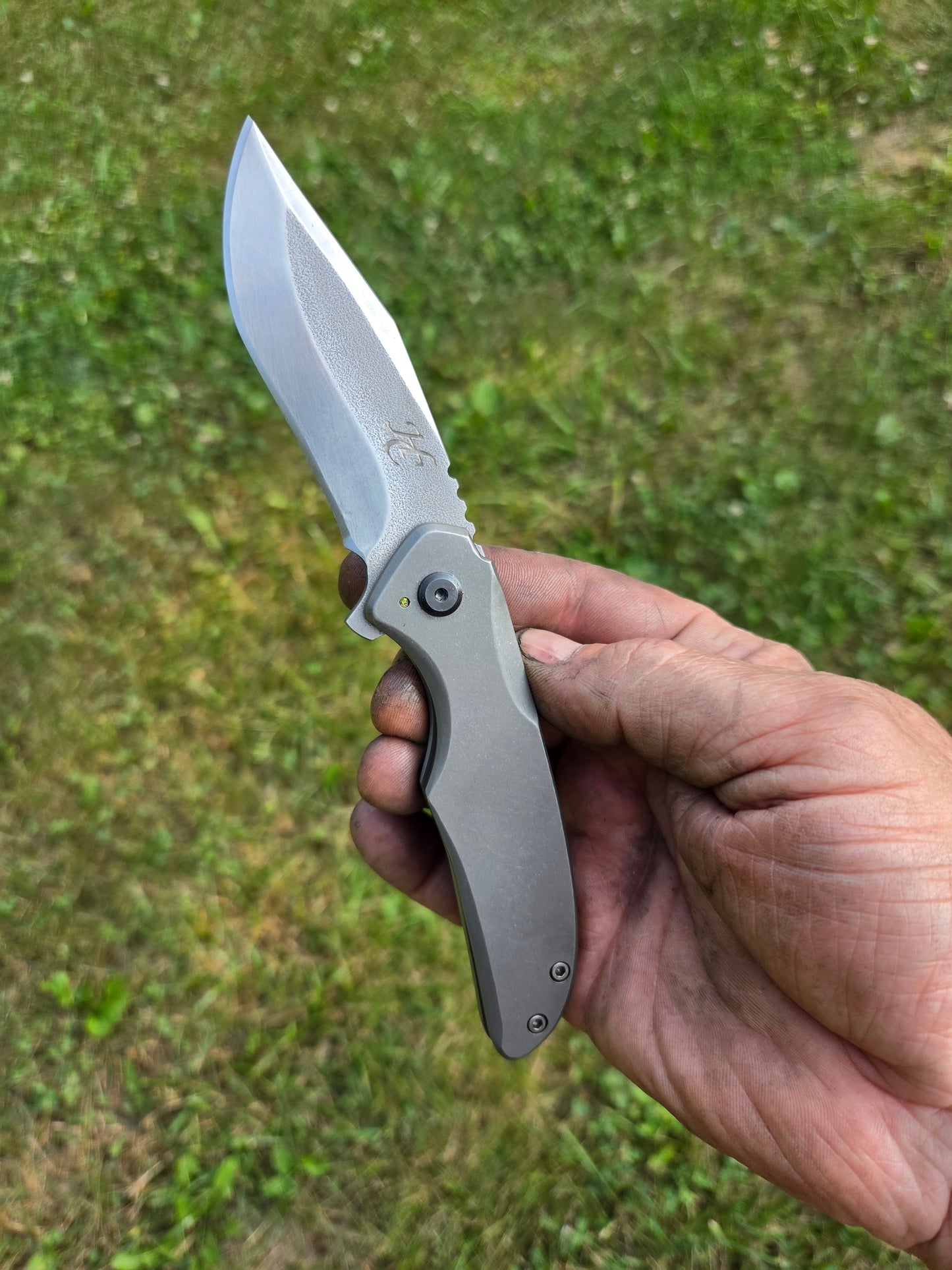 3" titanium frame lock