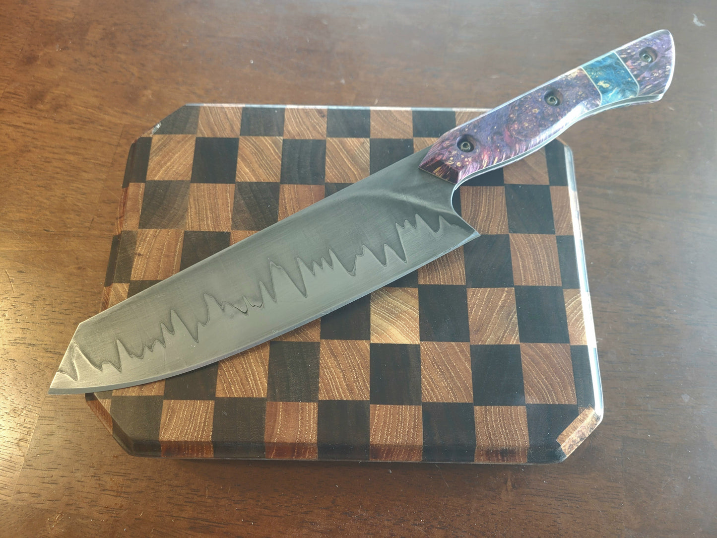 8" stainless san-mai chef's knife
