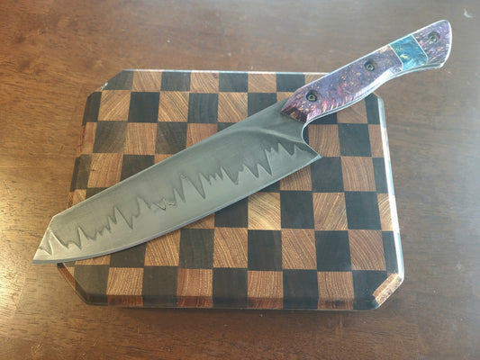 8" stainless san-mai chef's knife