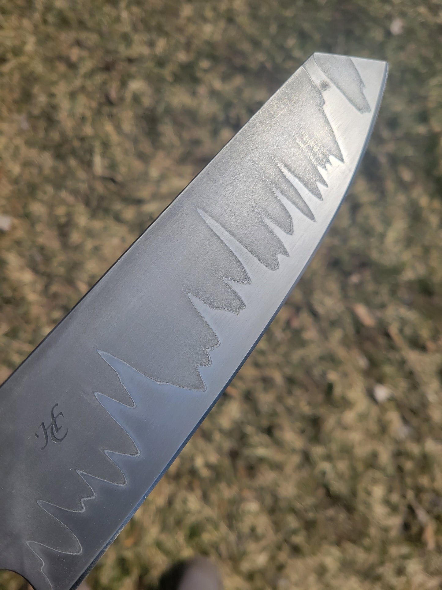 8" stainless san-mai chef's knife