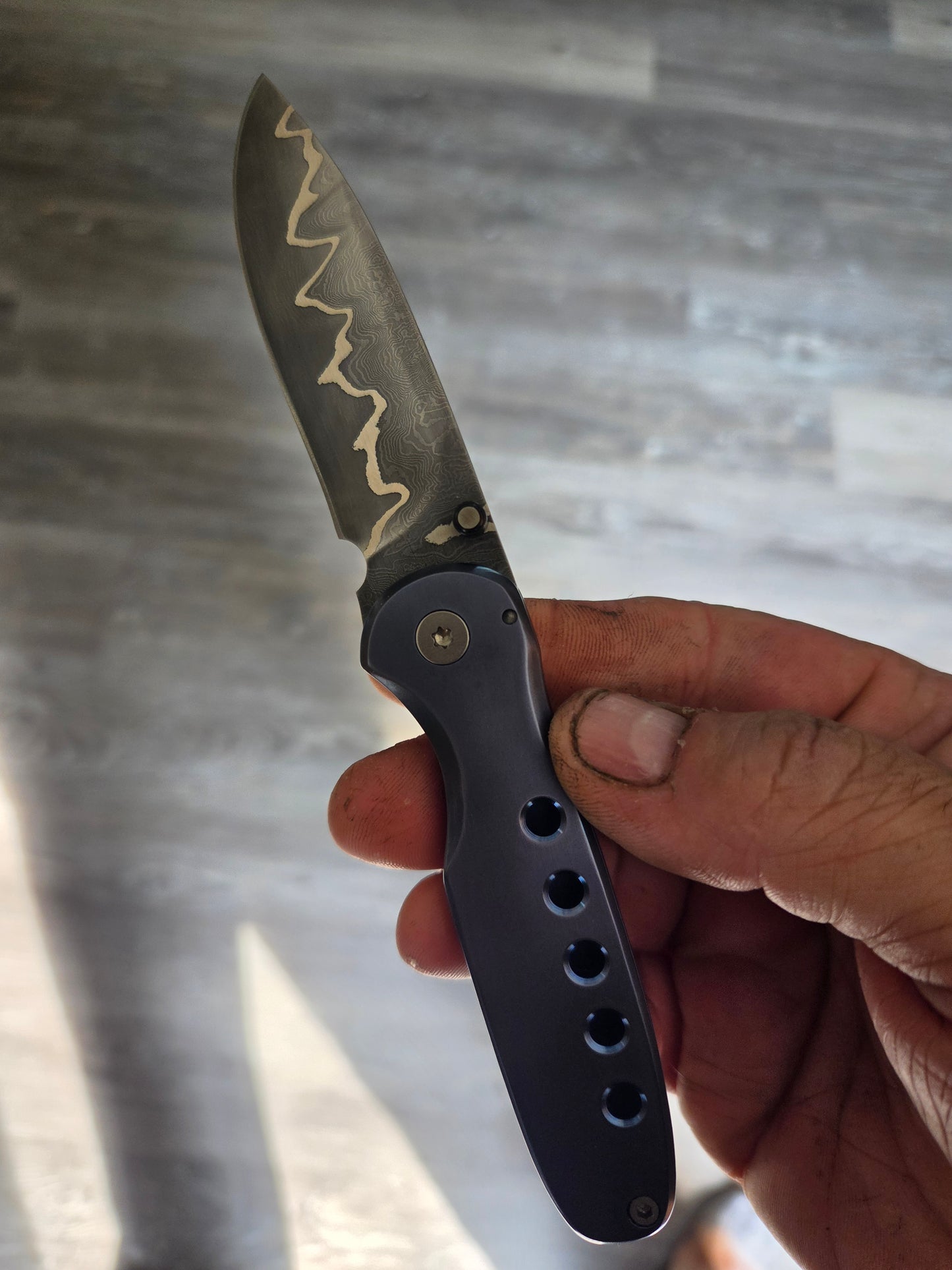 3" purple frame lock